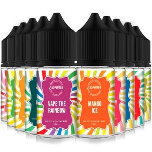 10 x 30ml Deluxe Concentrates, One-Shot, E-Liquid Concentrate flavouring.