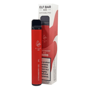 The Elf Bar 600 Strawberry Ice flavour,