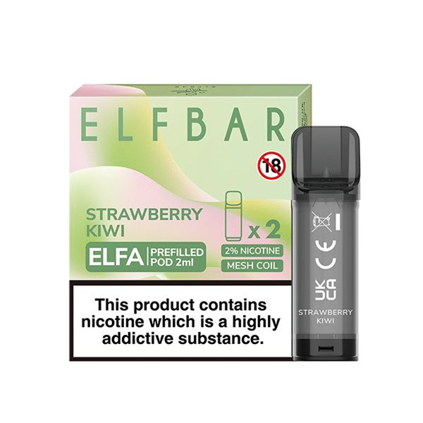 ELFA STRAWBERRY KIWI PREFILLED PODS - 2% NICOTINE