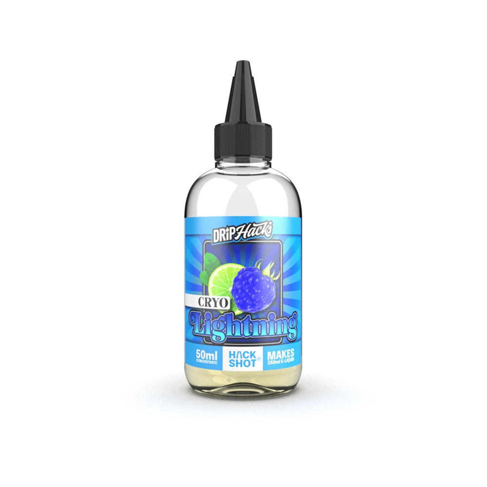 Cyro Lightning Hackshot, Drip Hacks E-Liquid Concentrate flavouring.