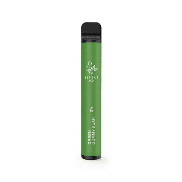 ELF BAR 600 GREEN GUMMY BEAR - DISPOSABLE VAPE - 2% NICOTINE