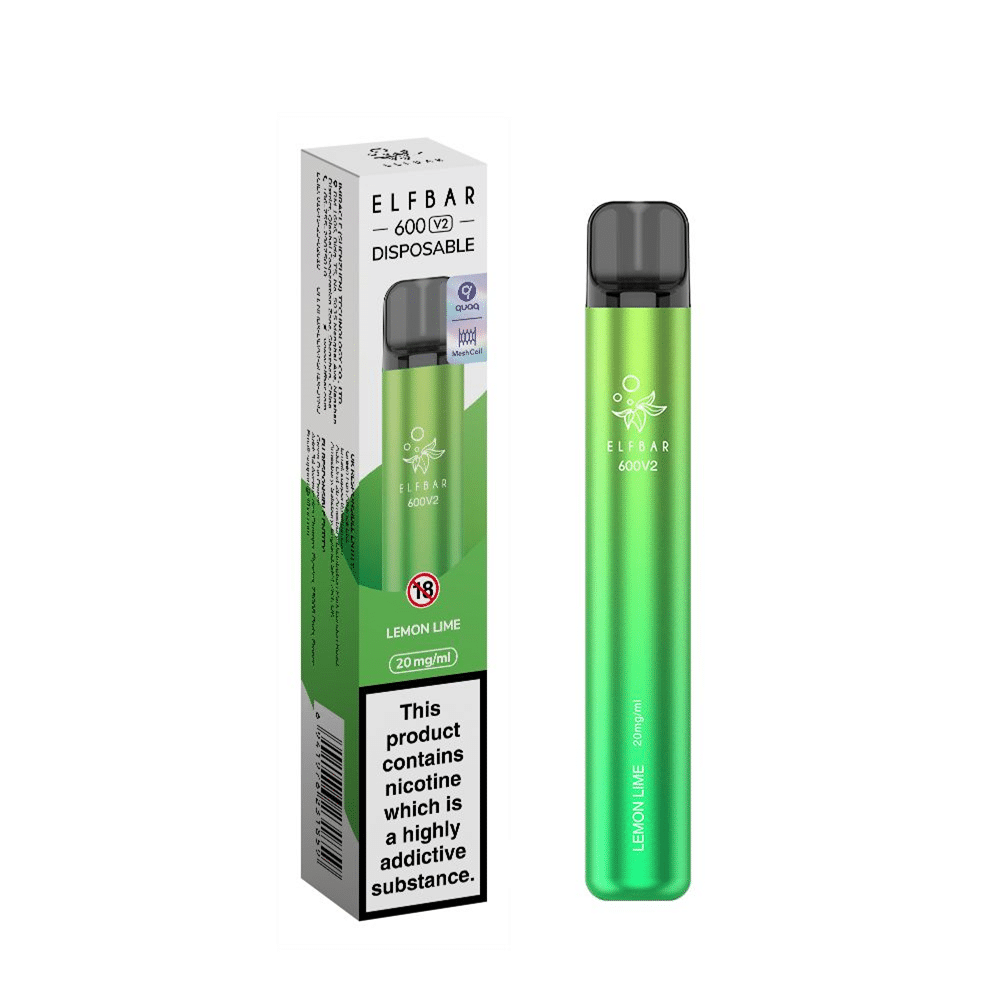 ELF BAR V2 LEMON LIME - DISPOSABLE VAPE - 2% NICOTINE