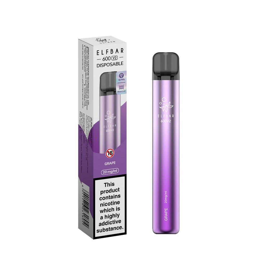 ELF BAR V2 GRAPE - DISPOSABLE VAPE - 2% NICOTINE