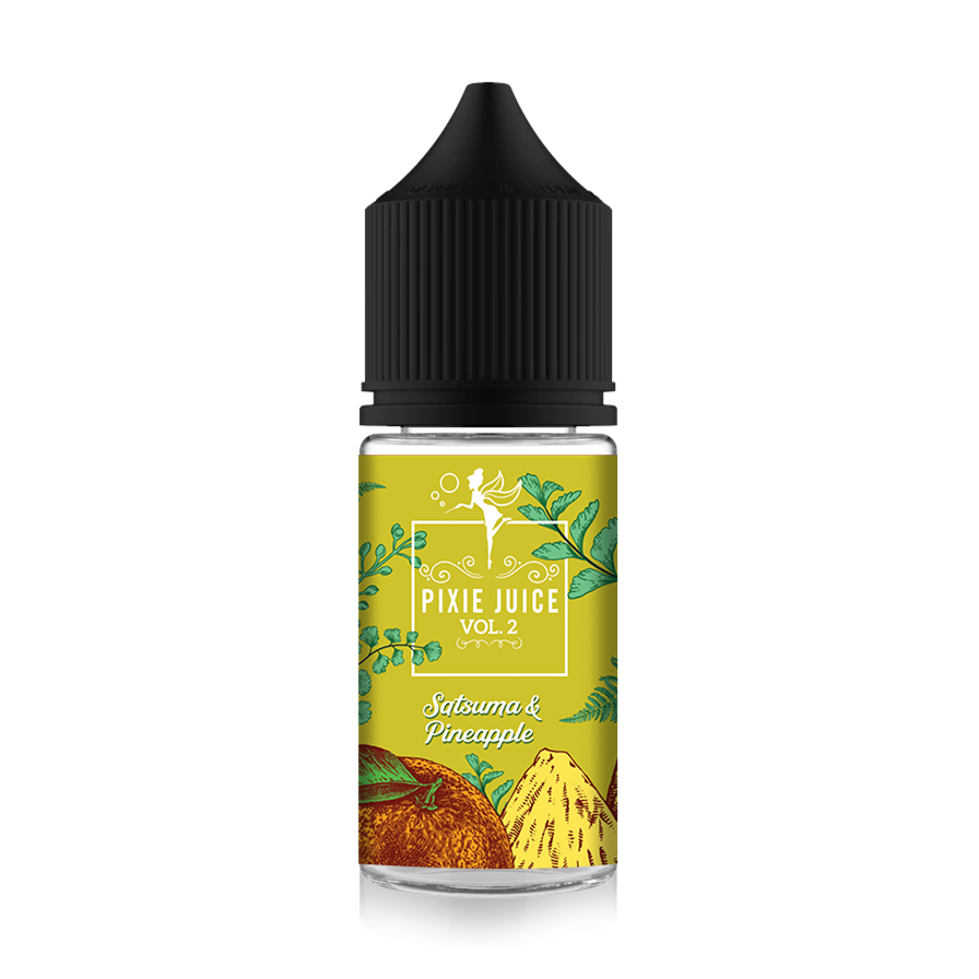 Satsuma & Pineapple Pixie Juice Vol 2 30ml Concentrate One-Shot, DIY E-Liquid.