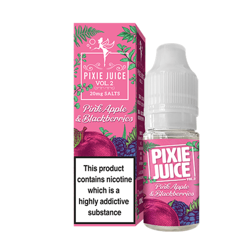 Pixie Juice Vol 2 - Pink Apple & Blackberries Nicotine Salts E-Liquid 20mg