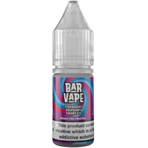 Strawberry Raspberry Cherry Ice - Bar Vape Nicotine Salts 10mg
