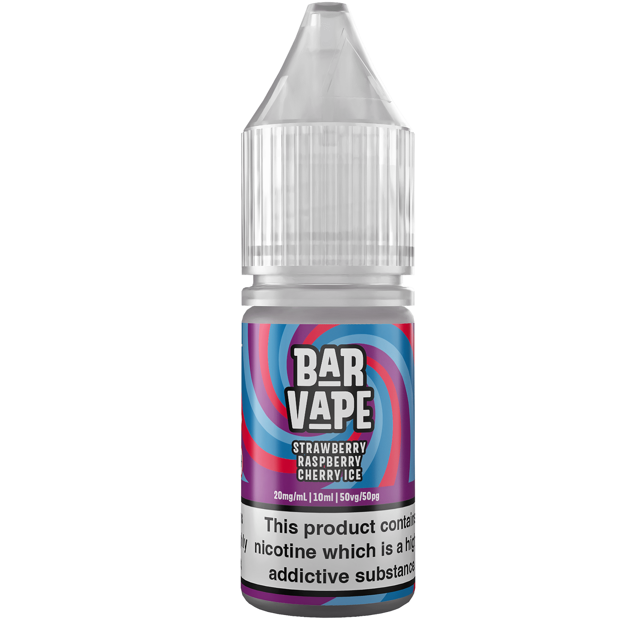 Strawberry Raspberry Cherry Ice - Bar Vape Nicotine Salts 20mg