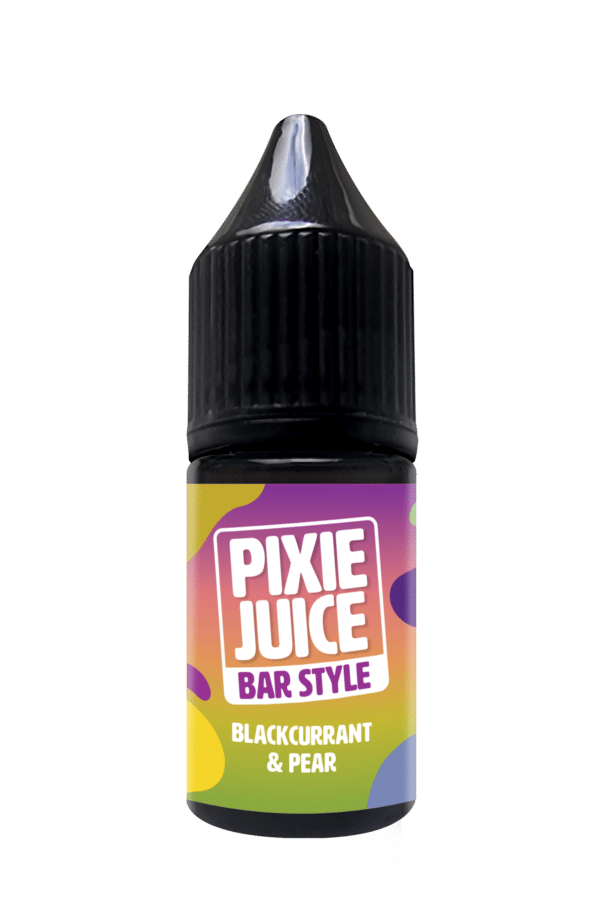 Pixie Juice Bar Style - Blackcurrant & Pear Nicotine Salt E-Liquid,