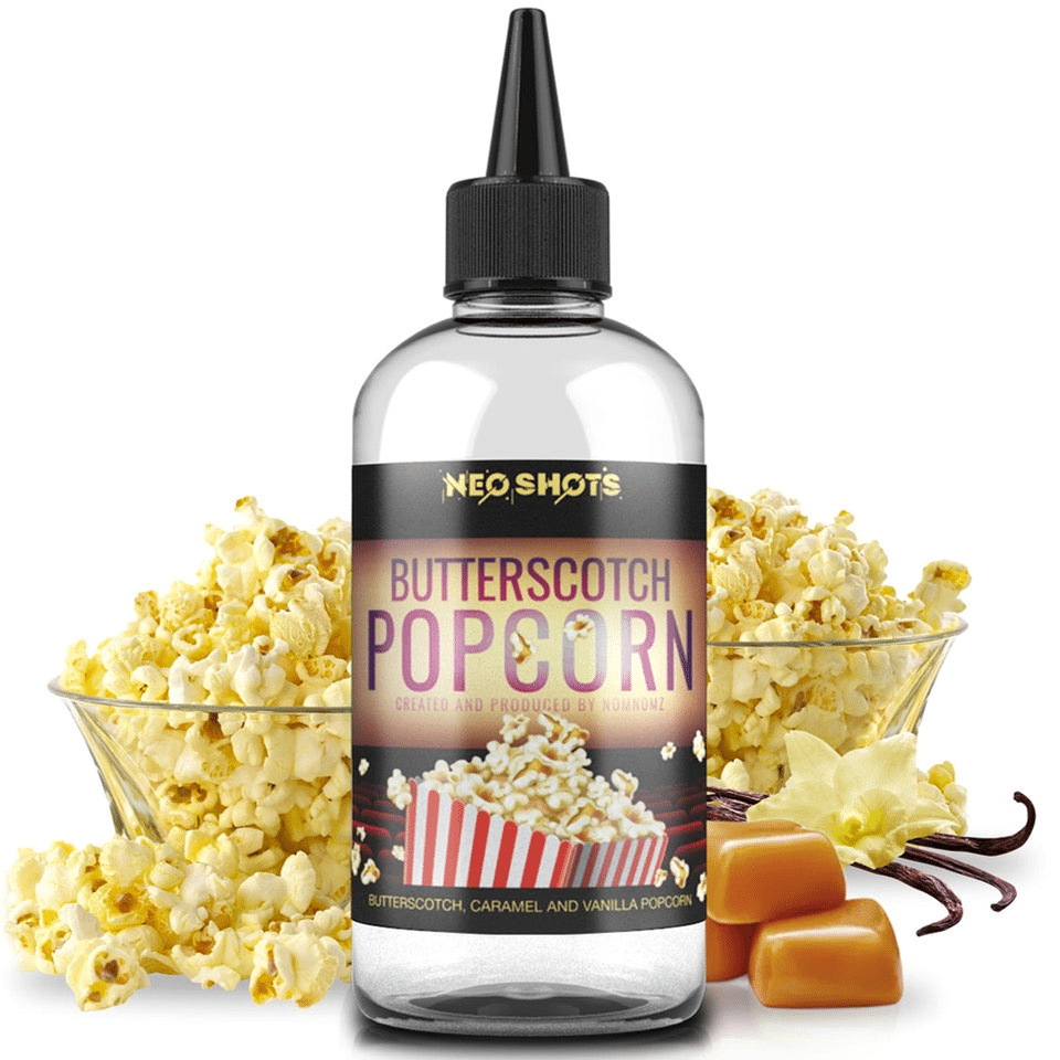 Butterscotch Popcorn NEO Shot - Nom Nomz DIY E-Liquid Concentrate Flavouring Bottle Shot.